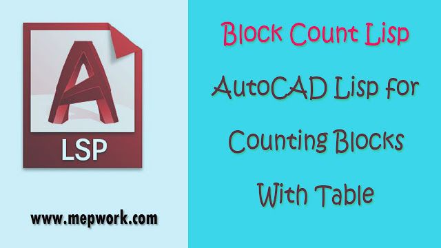 block count autocad lisp routine